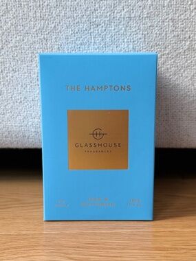 NIB Sealed - Glasshouse The Hamptons Teak & Petitgrain Soy Candle 380g/13.4 oz